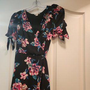 Black floral dress
